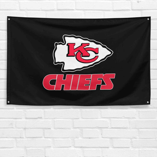 For Kansas City Chiefs Football Fans 3x5 ft Mascot Flag NFL Gift Banner