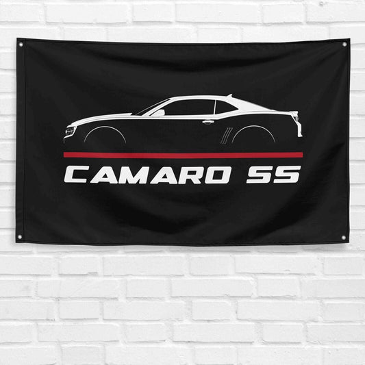 For Camaro SS 2010-2013 Car Enthusiast 3x5 ft Flag Grandpa Dad Son Birthday Gift Man Cave Garage Wall Decor Banner