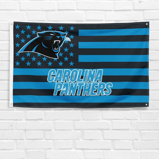 For Carolina Panthers Football Fans 3x5 ft American Flag NFL Gift Banner