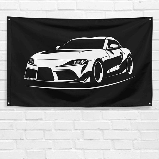 For Supra MKV Car Enthusiast 3x5 ft Flag Grandpa Dad Son Birthday Gift Man Cave Garage Wall Decor Banner