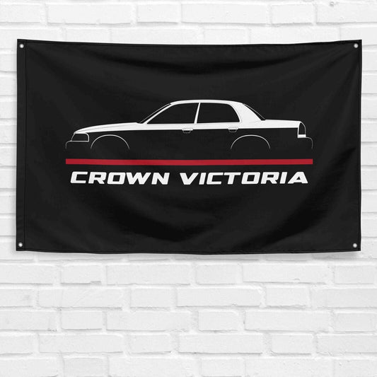 For Crown Victoria 1998-2012 Car Enthusiast 3x5 ft Flag Grandpa Dad Son Birthday Gift Man Cave Garage Wall Decor Banner