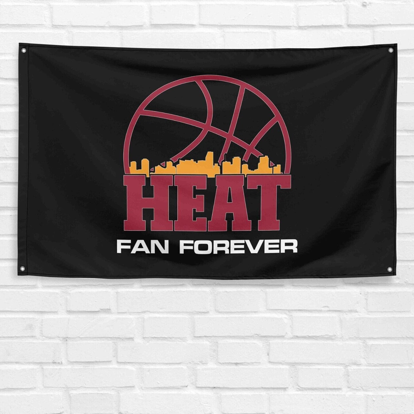 For Miami Heat Fans 3x5 ft Flag NBA Basketball Champions Gift Banner Wall Decor