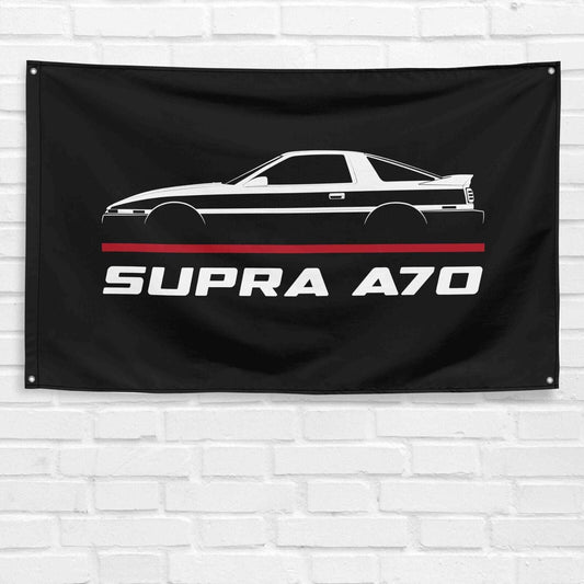 For Supra A70 1986-1993 Car Enthusiast 3x5 ft Flag Grandpa Dad Son Birthday Gift Man Cave Garage Wall Decor Banner