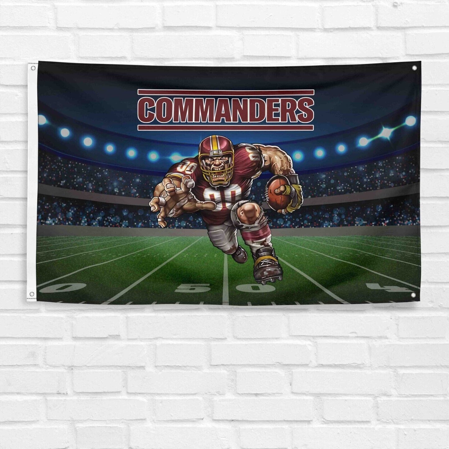 For Washington Commanders Football Fans 3x5 ft Mascot Flag NFL Gift Banner