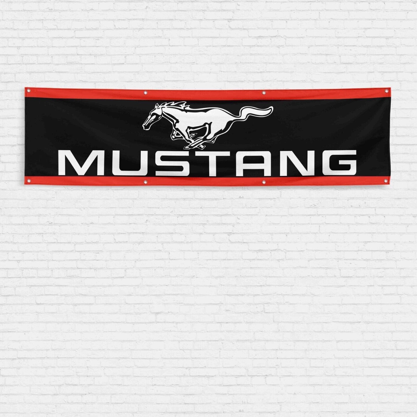 For Ford Mustang Car Enthusiast 2x8 ft Flag Racing Show GT Shelby Cobra Banner