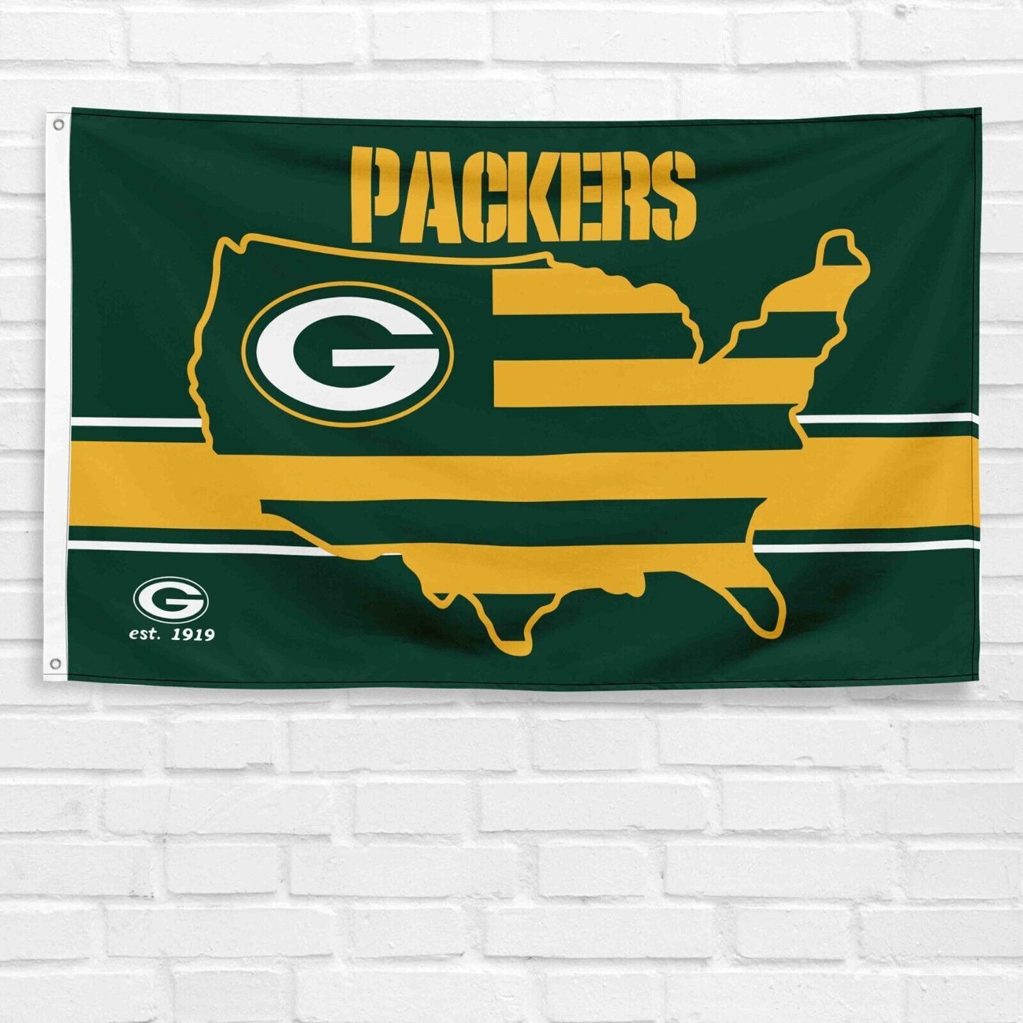 For Green Bay Packers Fans 3x5 ft Flag NFL Rodgers Super Bowl Champions Banner