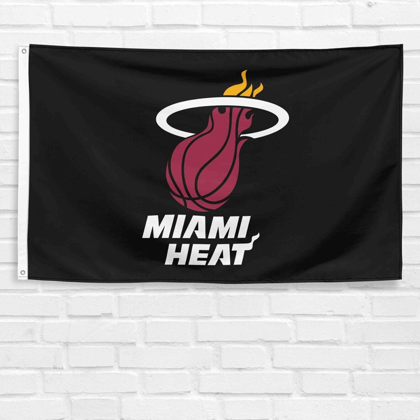 For Miami Heat Fans 3x5 ft Flag NBA Basketball Man Cave Banner