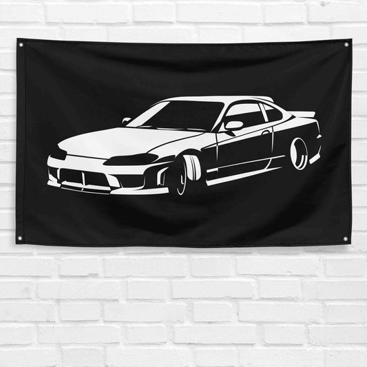 For Silvia S15 Car Enthusiast 3x5 ft Flag Grandpa Dad Son Birthday Gift Man Cave Garage Wall Decor Banner