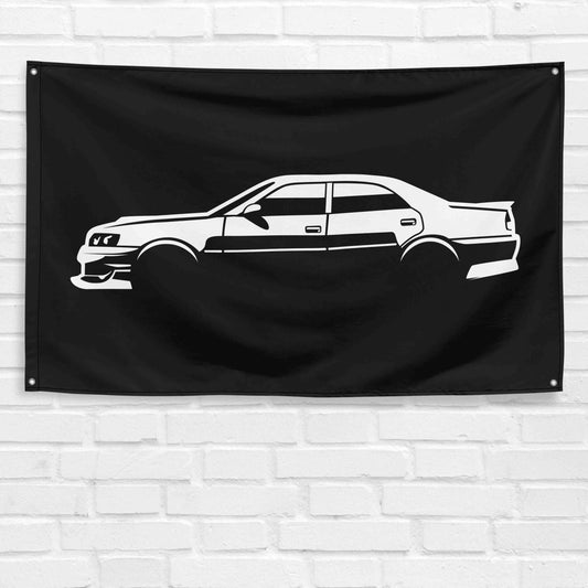 For Chaser JZX100 Car Enthusiast 3x5 ft Flag Grandpa Dad Son Birthday Gift Man Cave Garage Wall Decor Banner