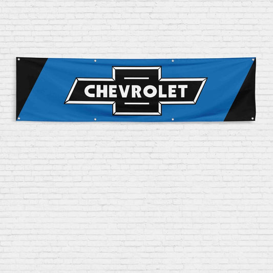 For Chevrolet Car Truck Enthusiast 2x8 ft Flag Corvette Camaro Chevy Banner