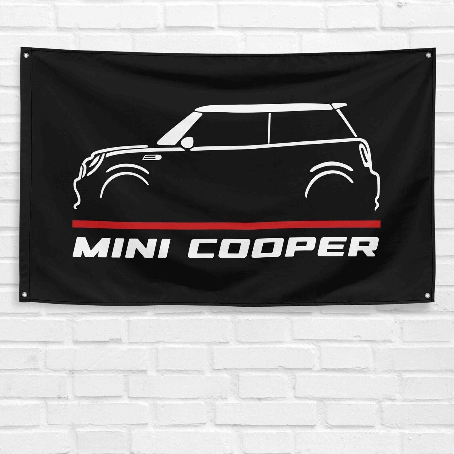 For Cooper Car Enthusiast 3x5 ft Flag Grandpa Dad Son Birthday Gift Man Cave Garage Wall Decor Banner