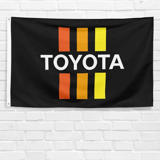 For Toyota Racing 3x5 ft Flag TRD Supra Camry Tacoma Tundra Vintage JDM Banner