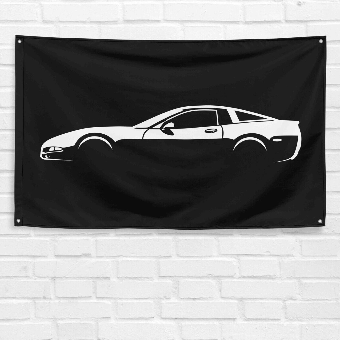 For Corvette C5 Car Enthusiast 3x5 ft Flag Grandpa Dad Son Birthday Gift Man Cave Garage Wall Decor Banner