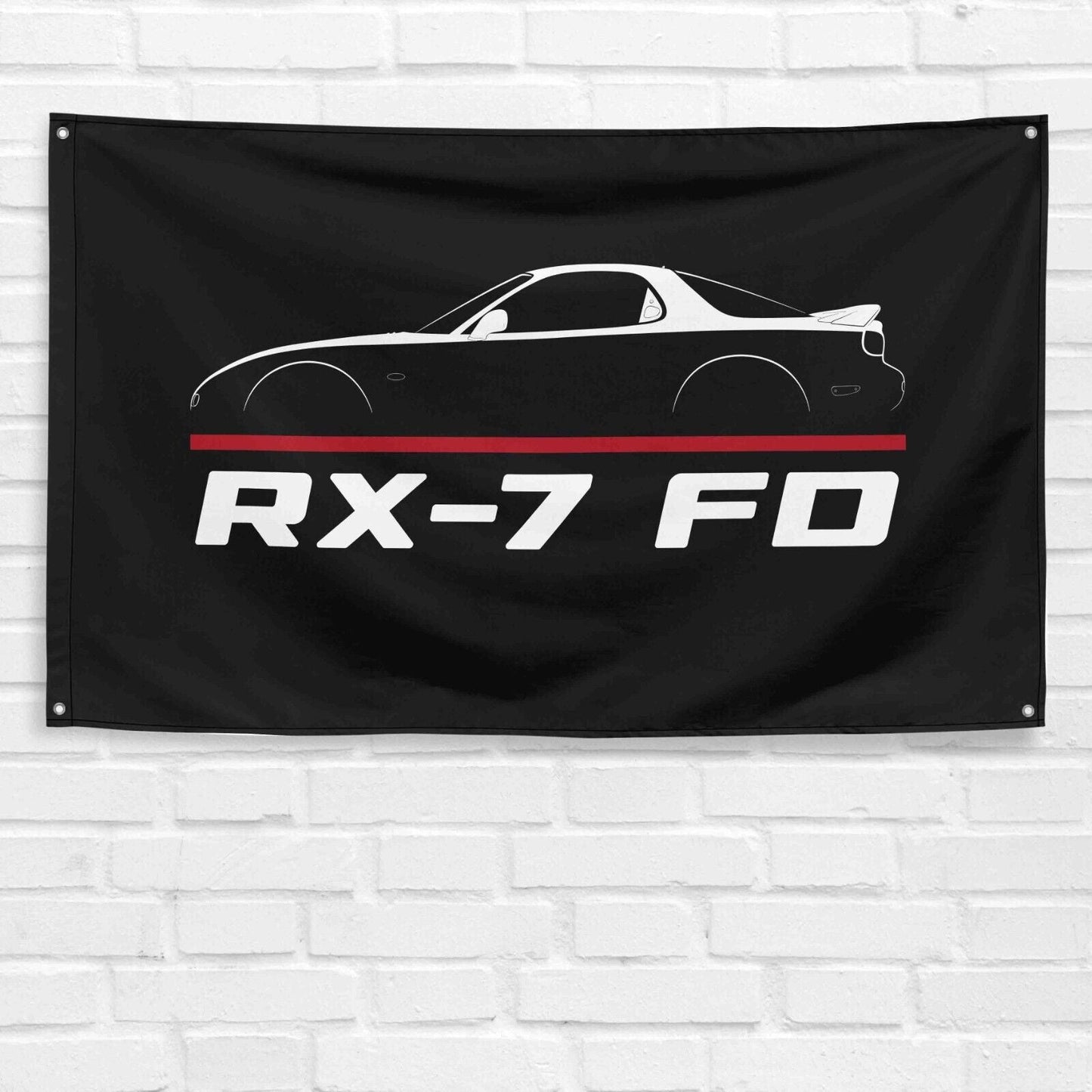 For RX-7 FD 1992-2002 Car Enthusiast 3x5 ft Flag Grandpa Dad Son Birthday Gift Man Cave Garage Wall Decor Banner