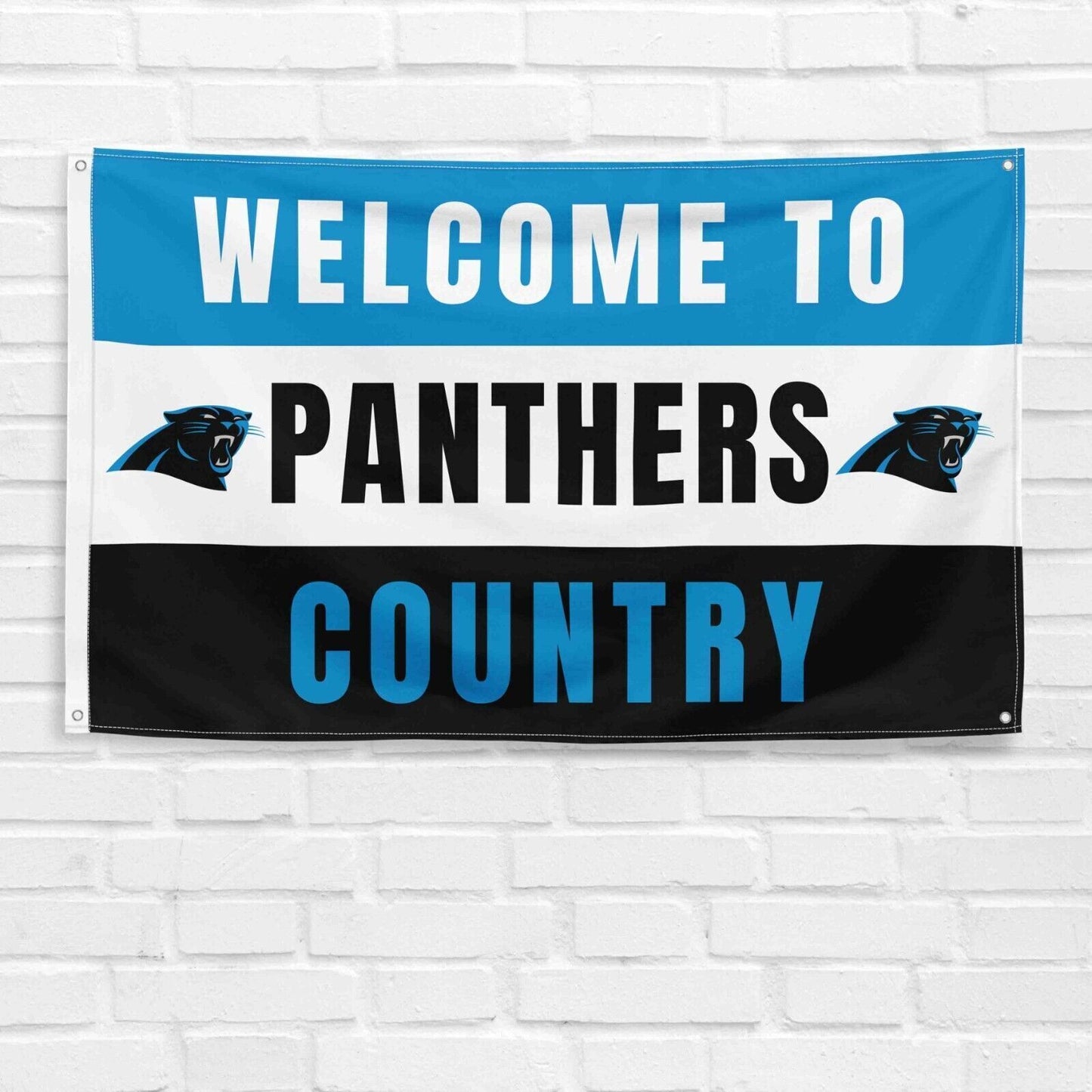 For Carolina Panthers Football Fans 3x5 ft Flag NFL Gift Welcome Banner