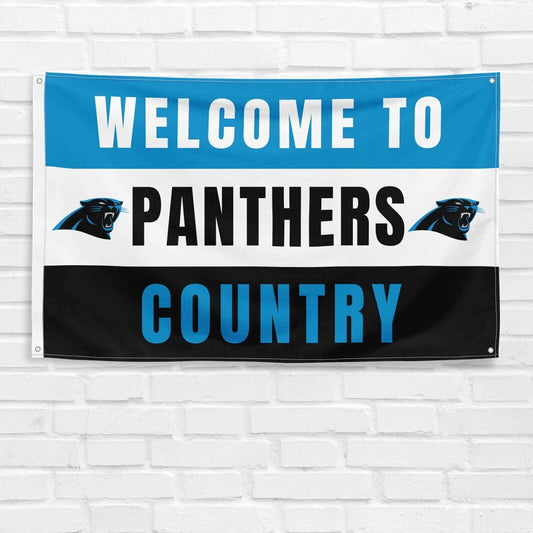 For Carolina Panthers Football Fans 3x5 ft Flag NFL Gift Welcome Banner