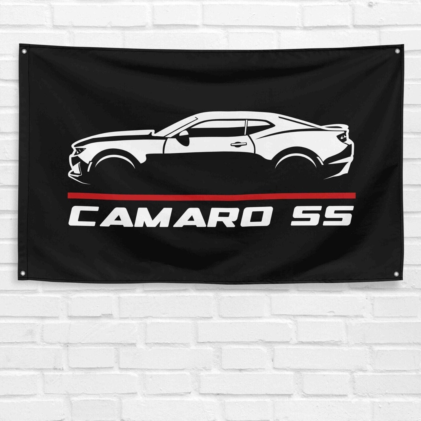 For Camaro SS 2019 Car Enthusiast 3x5 ft Flag Grandpa Dad Son Birthday Gift Man Cave Garage Wall Decor Banner