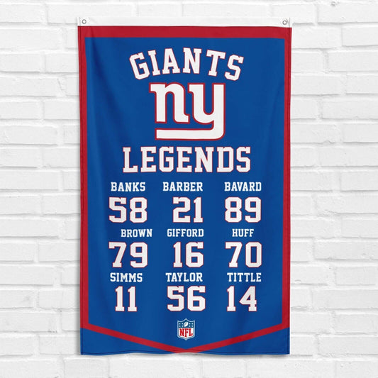 For New York Giants Legends Fans 3x5 ft Flag NFL American Football Team Banner