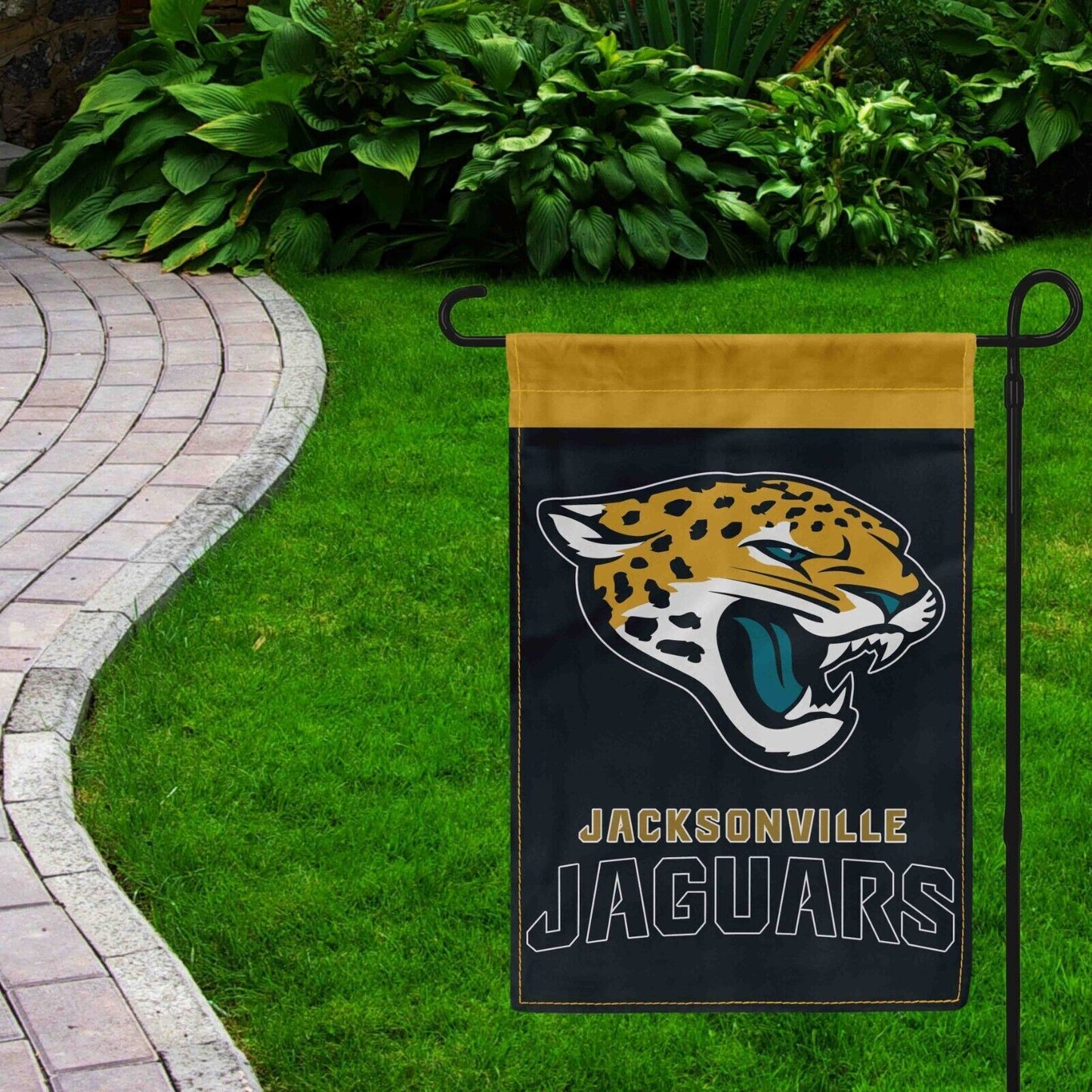 For Jacksonville Jaguars Football Fans 12x18 Garden Flag Double Sided Banner