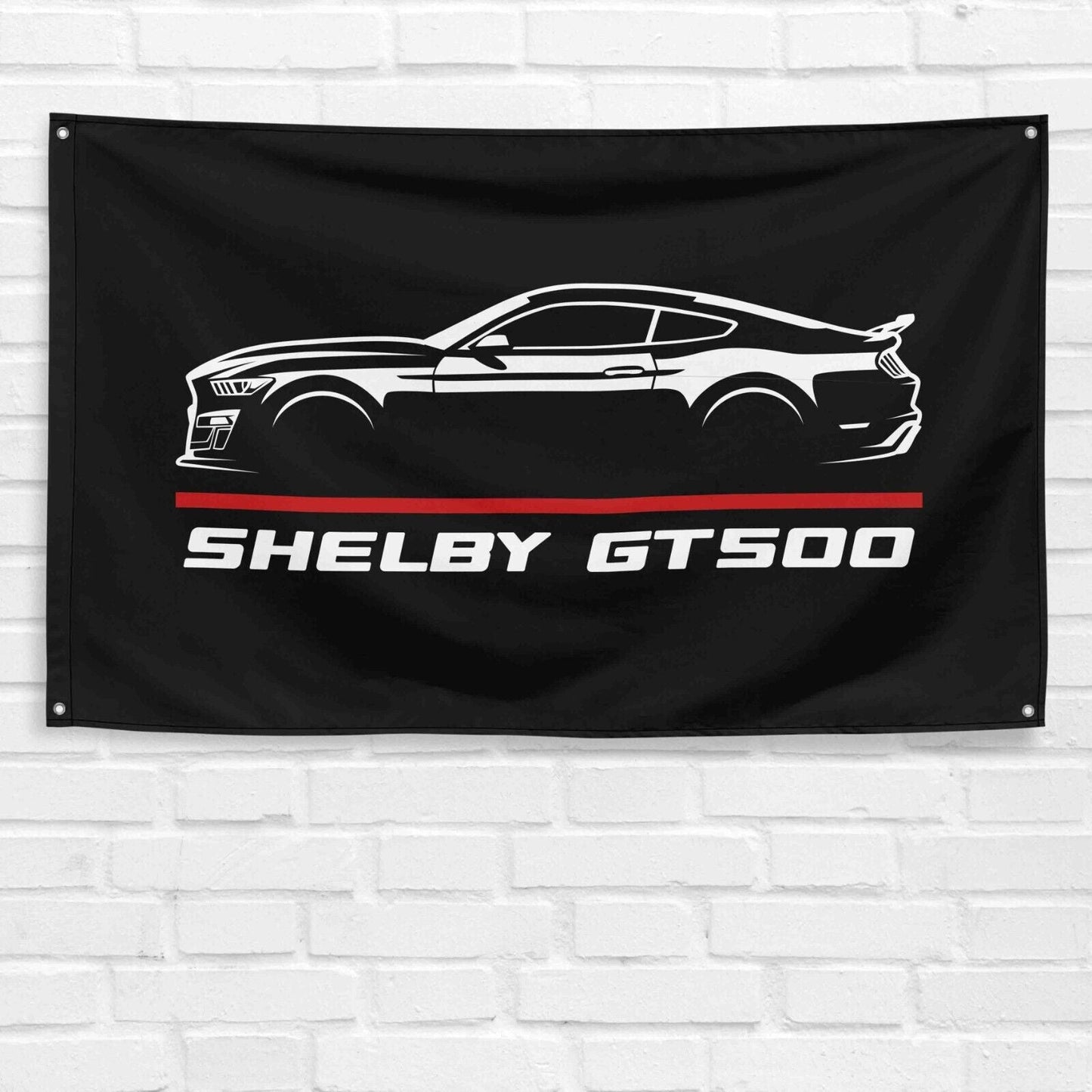 For Mustang Shelby GT500 2021 Car Enthusiast 3x5 ft Flag Grandpa Dad Son Birthday Gift Man Cave Garage Wall Decor Banner