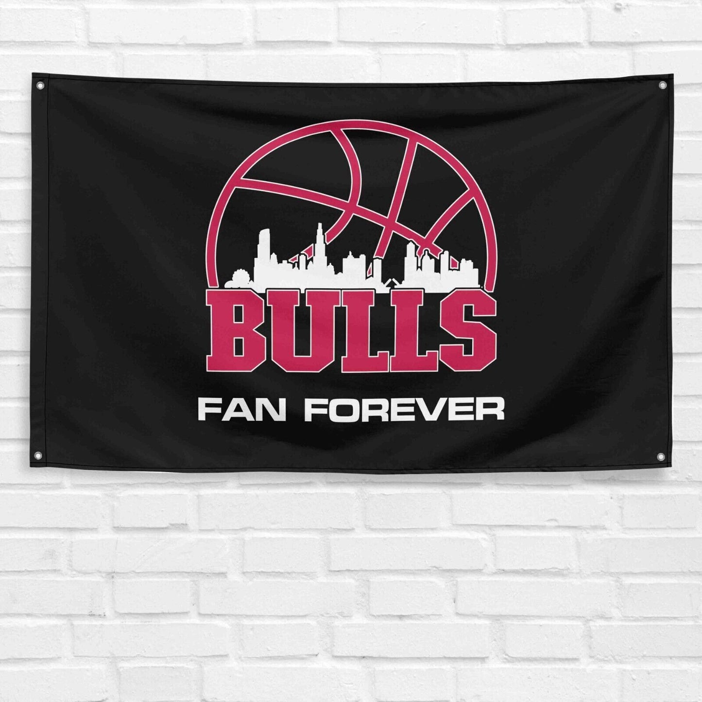 For Chicago Bulls Fans 3x5 ft Flag NBA Basketball Champs Gift Banner Wall Decor