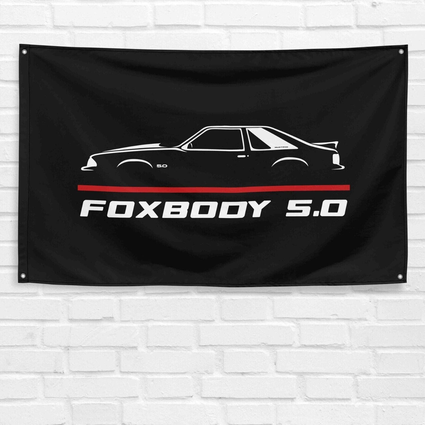 For Fox Body Car Enthusiast 3x5 ft Flag Grandpa Dad Son Birthday Gift Man Cave Garage Wall Decor Banner