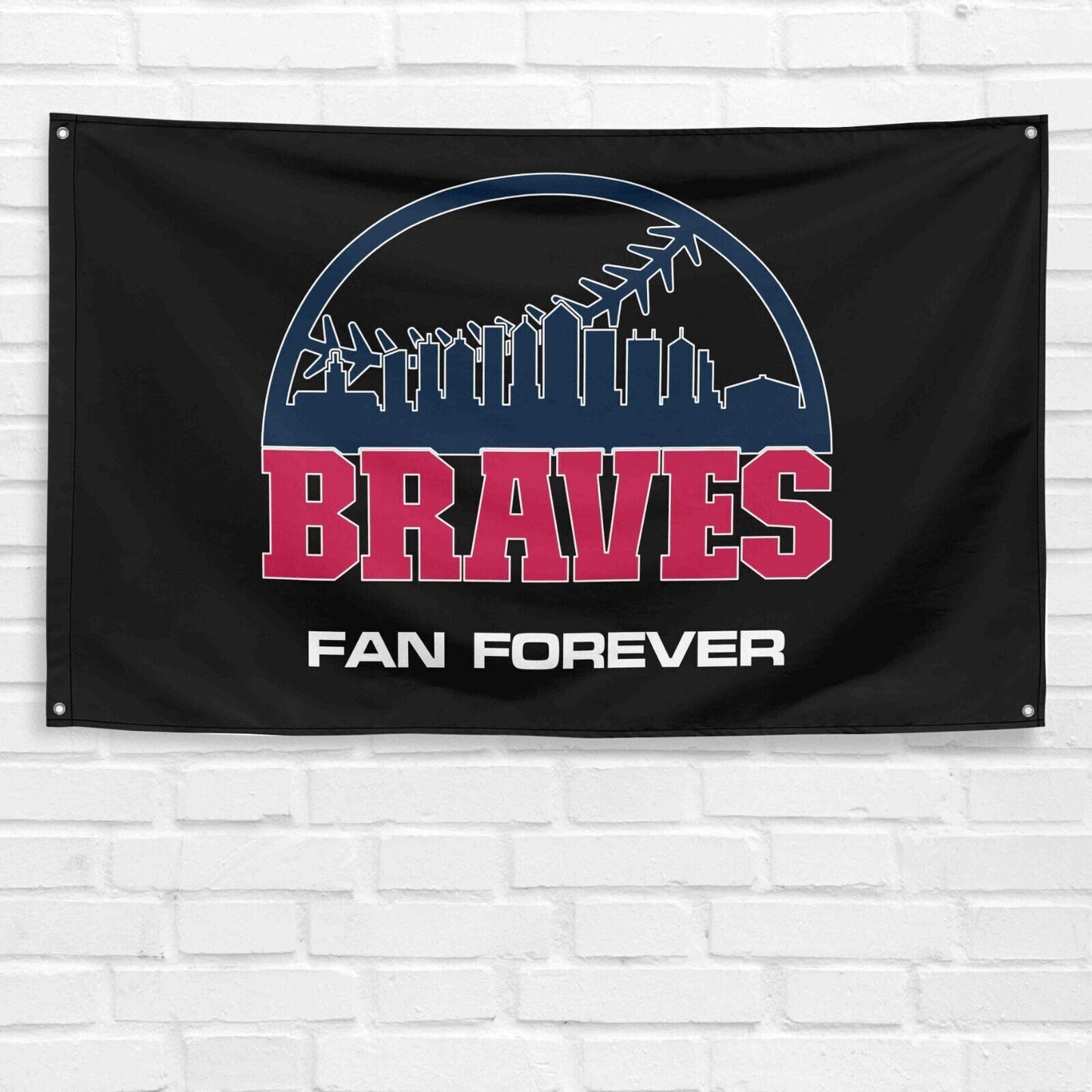 For Atlanta Braves Fans 3x5 ft Flag MLB Baseball Champs Gift Wall Decor Banner