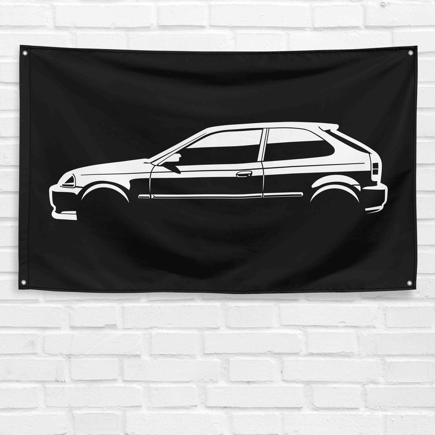 For Civic EK Coupe 1998 Car Enthusiast 3x5 ft Flag Grandpa Dad Son Birthday Gift Man Cave Garage Wall Decor Banner