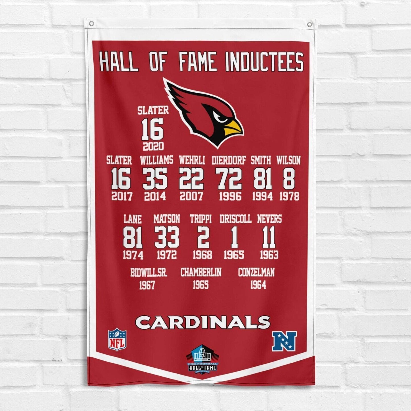 For Arizona Cardinals Fans 3x5 ft Flag NFL Hall of Fame Inductees Banner