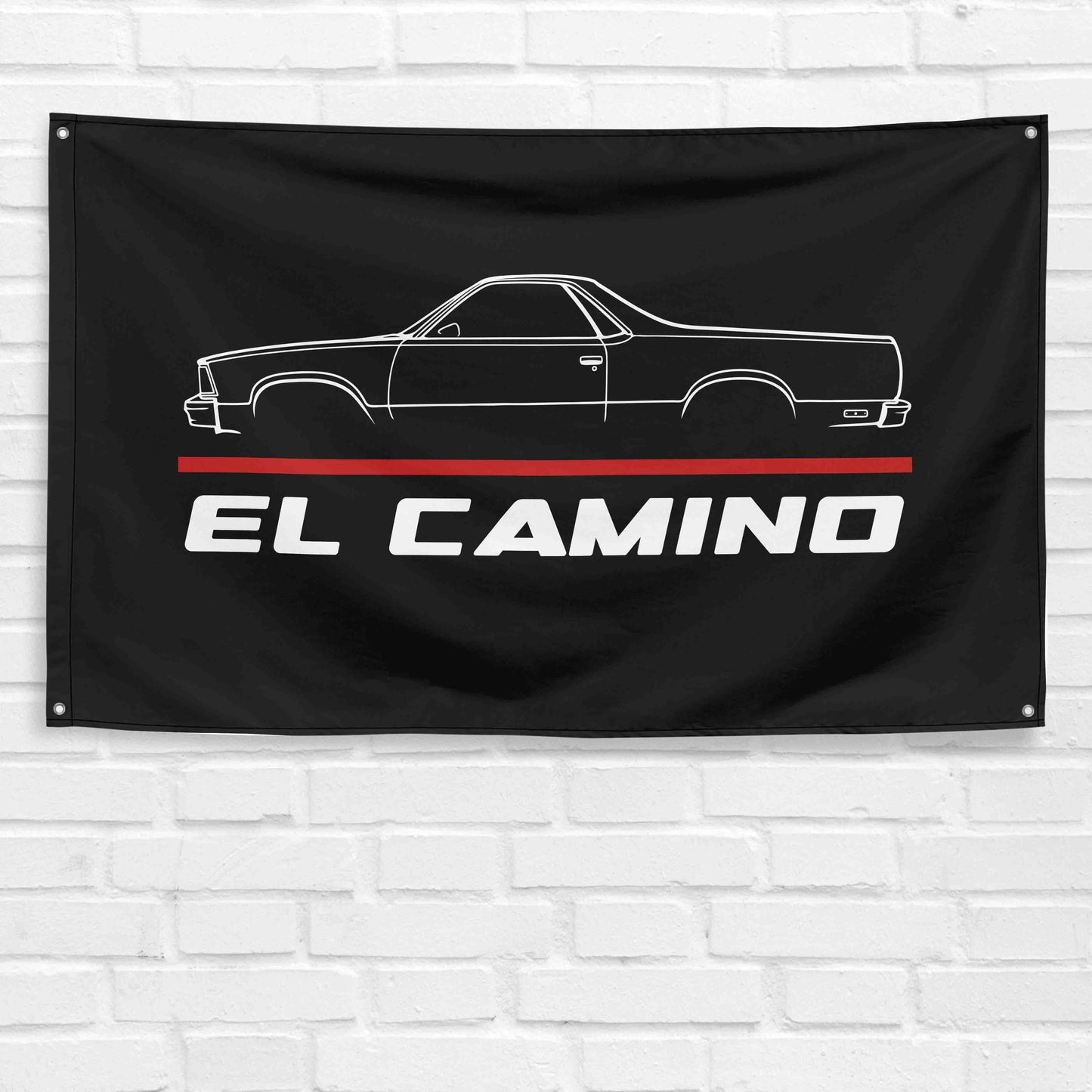 For El Camino 1981 Car Enthusiast 3x5 ft Flag Grandpa Dad Son Birthday Gift Man Cave Garage Wall Decor Banner