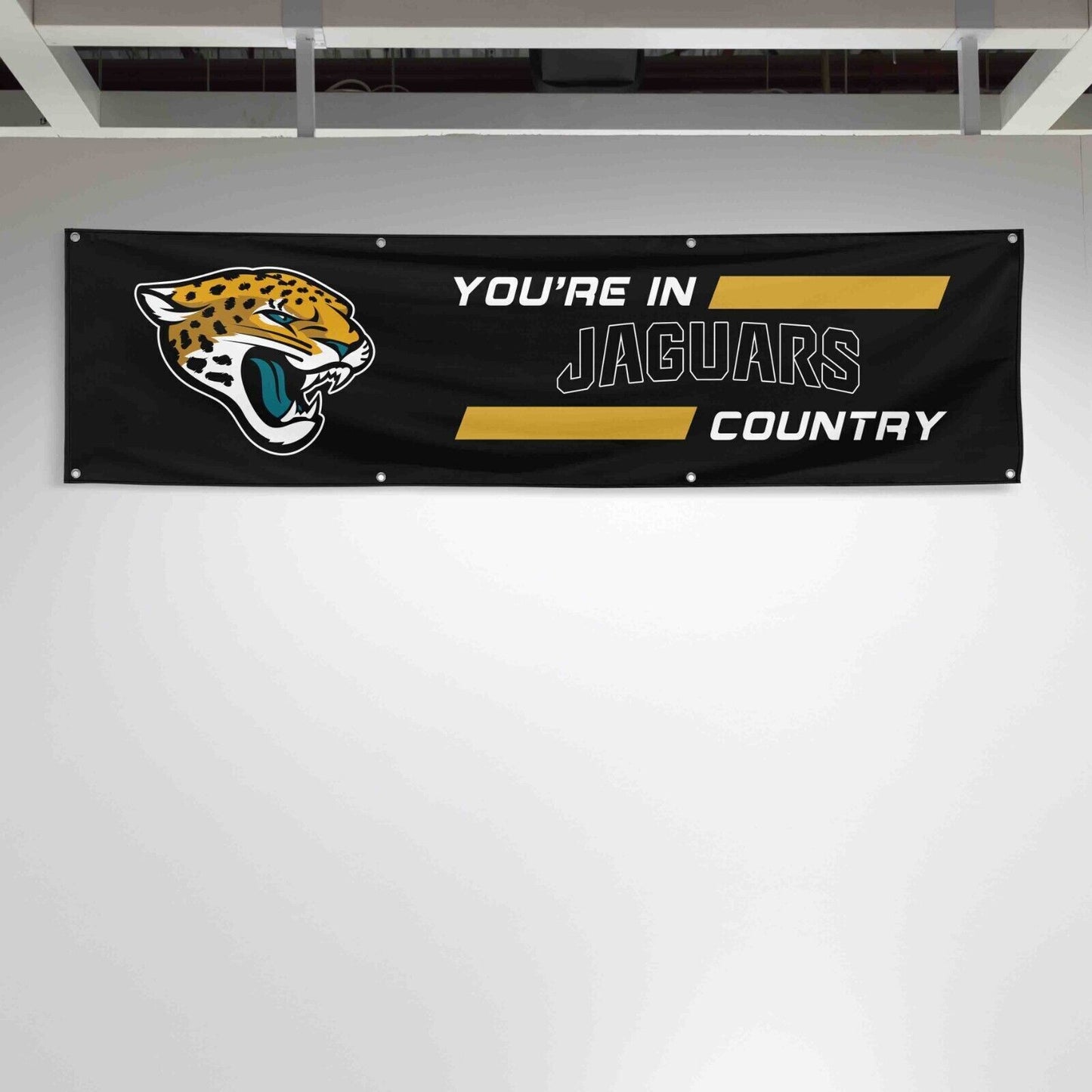 For Jacksonville Jaguars Football Fans 2x8ft Flag You Are In Country Gift Banner