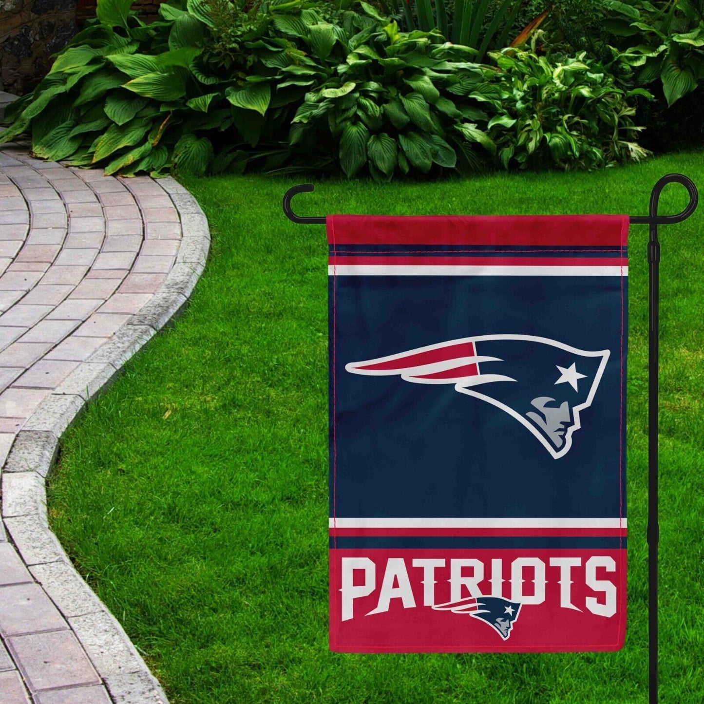 For New England Patriots Football Fans 12x18 Garden Flag Double Sided Banner