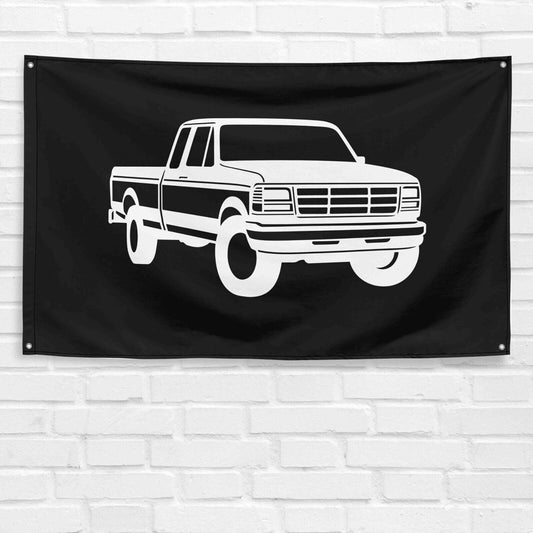 For F-250 Truck Enthusiast 3x5 ft Flag Grandpa Dad Son Birthday Gift Man Cave Garage Wall Decor Banner