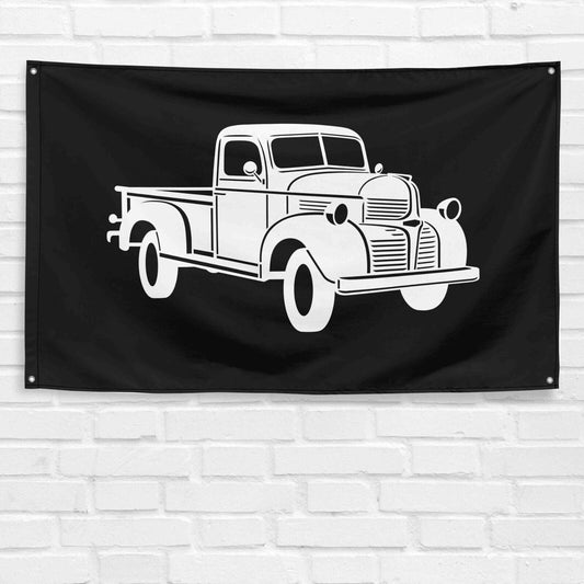 For 1940 Truck Enthusiast 3x5 ft Flag Grandpa Dad Son Birthday Gift Man Cave Garage Wall Decor Banner