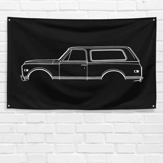 For K5 Blazer 1970 Car Enthusiast 3x5 ft Flag Grandpa Dad Son Birthday Gift Man Cave Garage Wall Decor Banner