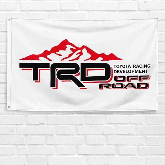 For Toyota TRD Off Road 3x5 ft Flag GR Supra Tacoma Tundra Gazoo Car Banner