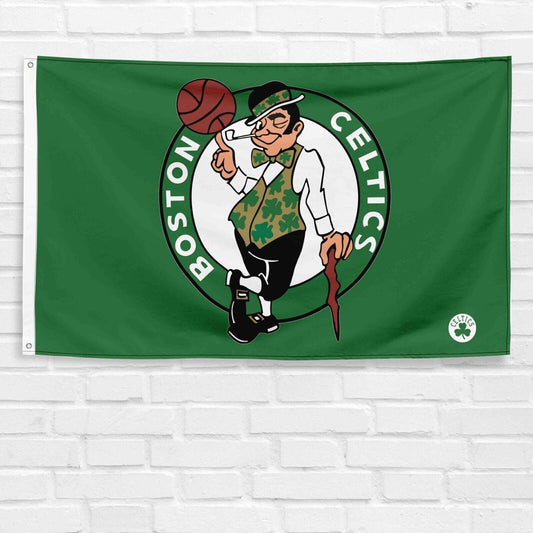 For Boston Basketball Team Fans 3x5 ft Flag Man Cave Wall Decor Banner