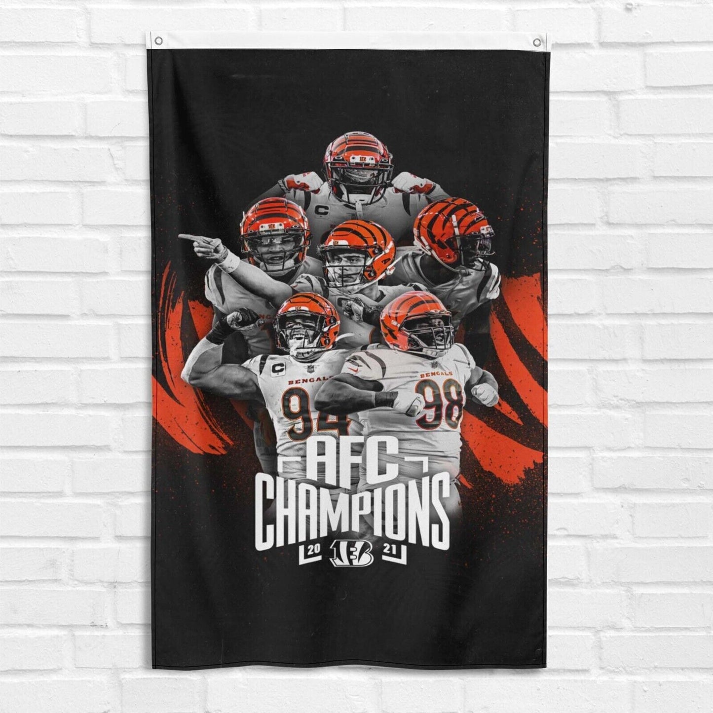 For Cincinnati Bengals 3x5 ft Flag NFL Super Bowl LVI AFC Champions Banner