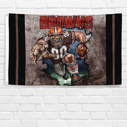 For Cleveland Browns 3x5 ft Flag NFL Football Champions Wall Decor Banner