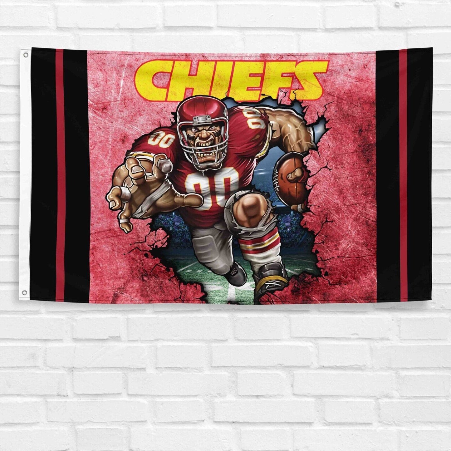 For Kansas City Chiefs 3x5 ft Flag NFL Football Champions Wall Decor Banner