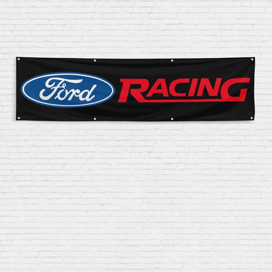 For Ford Racing Enthusiast 2x8 ft Flag Shelby Cobra SVT Car Truck Garage Banner