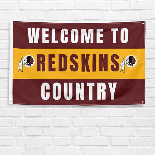 For Washington Redskins Football Fans 3x5 ft Flag NFL Gift Welcome Banner