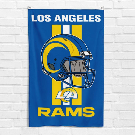 Los Angeles Rams 3x5 ft Flag Super Bowl LVI Champions NFL LA Helmet Banner Logo