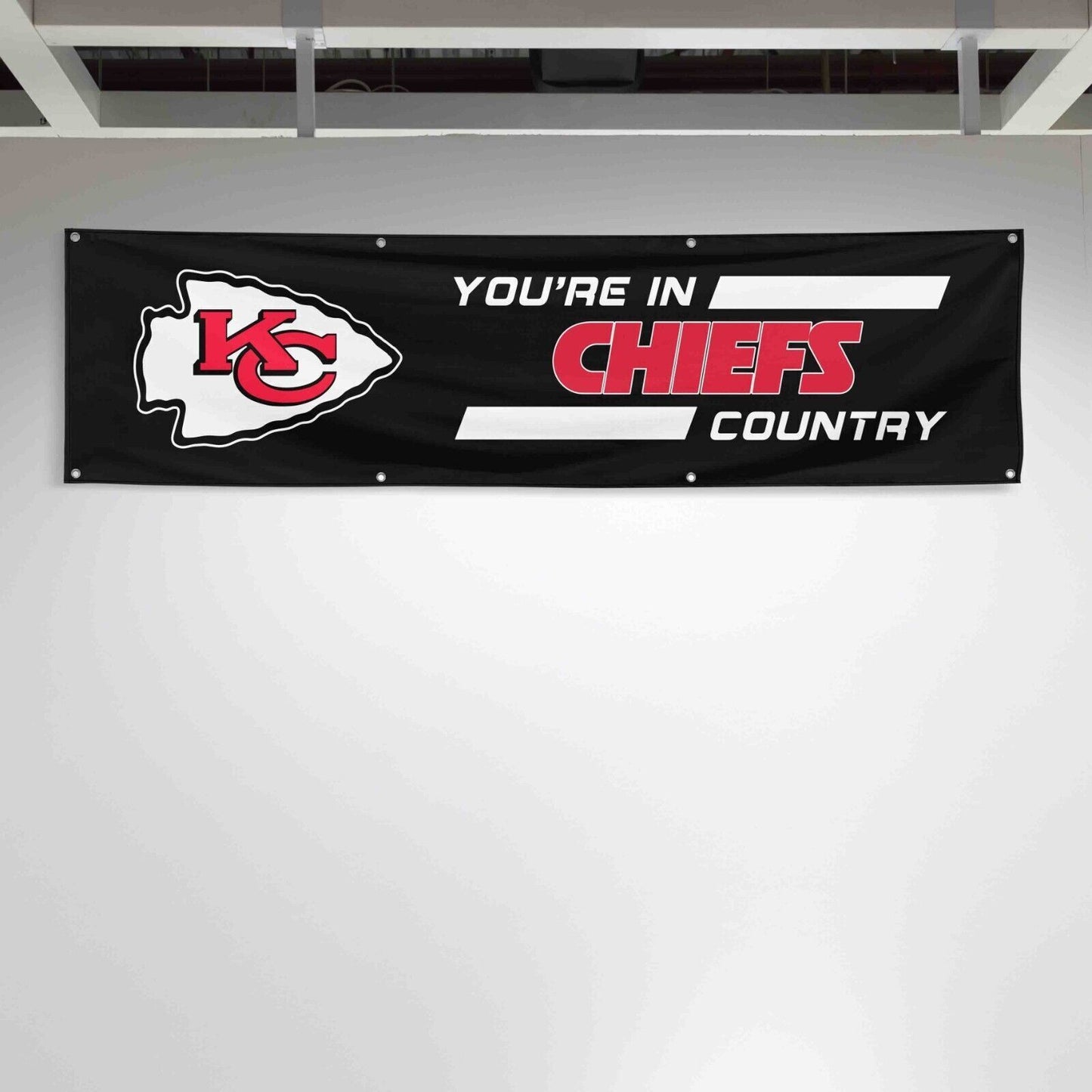 For Kansas City Chiefs Football Fans 2x8 ft Flag You Are In Country Gift Banner