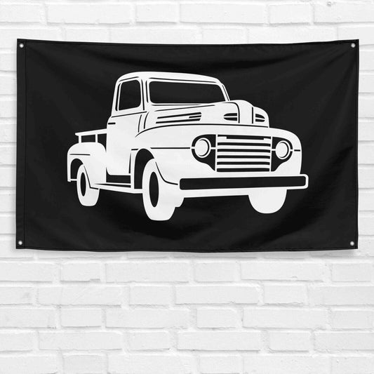 For F1 1940-48 Truck Enthusiast 3x5 ft Flag Grandpa Dad Son Birthday Gift Man Cave Garage Wall Decor Banner