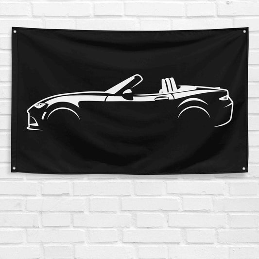 For MX 5 Roadster Car Enthusiast 3x5 ft Flag Grandpa Dad Son Birthday Gift Man Cave Garage Wall Decor Banner