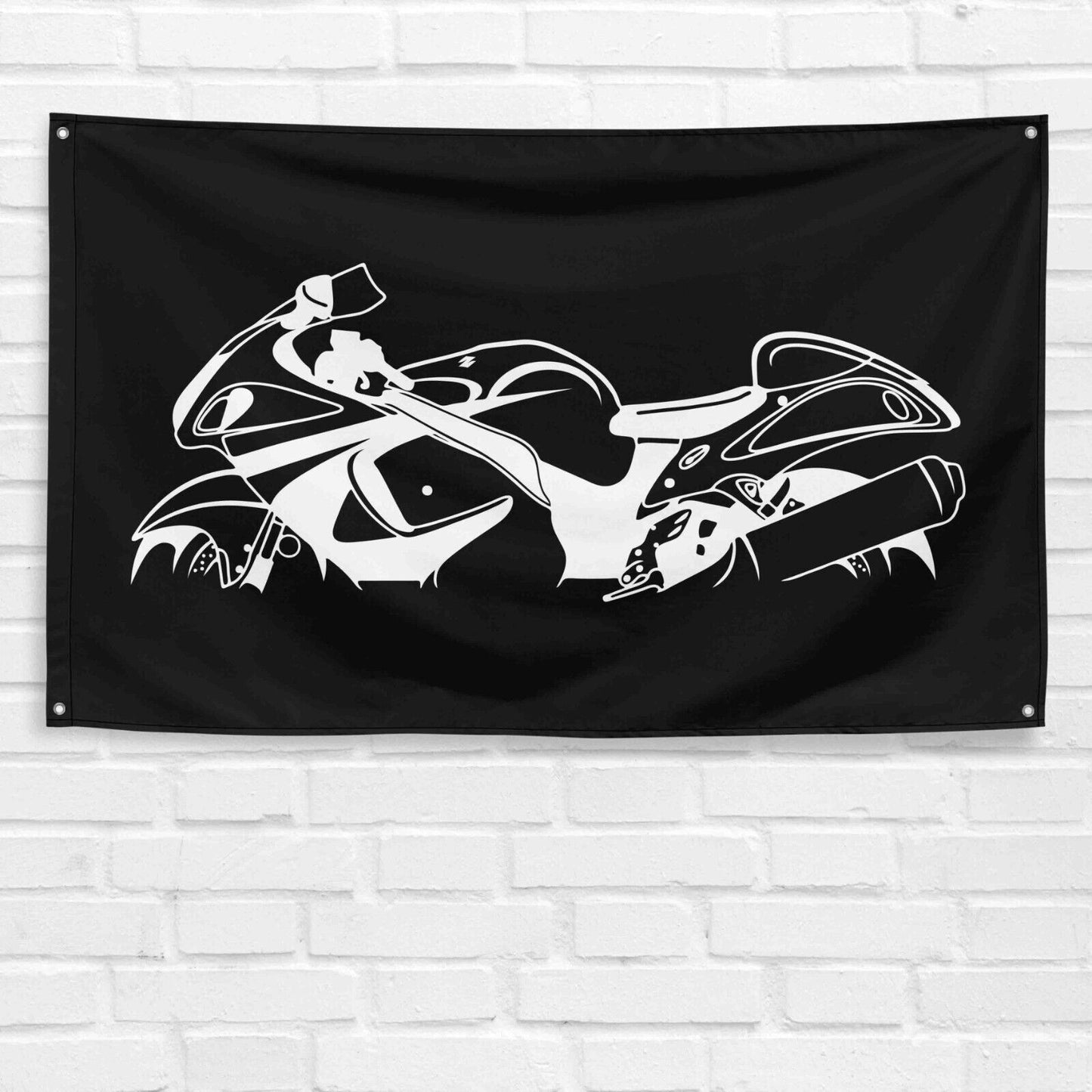 For Hayabusa Motorcycle 3x5 ft Flag Grandpa Dad Son Birthday Gift Man Cave Garage Wall Decor Banner