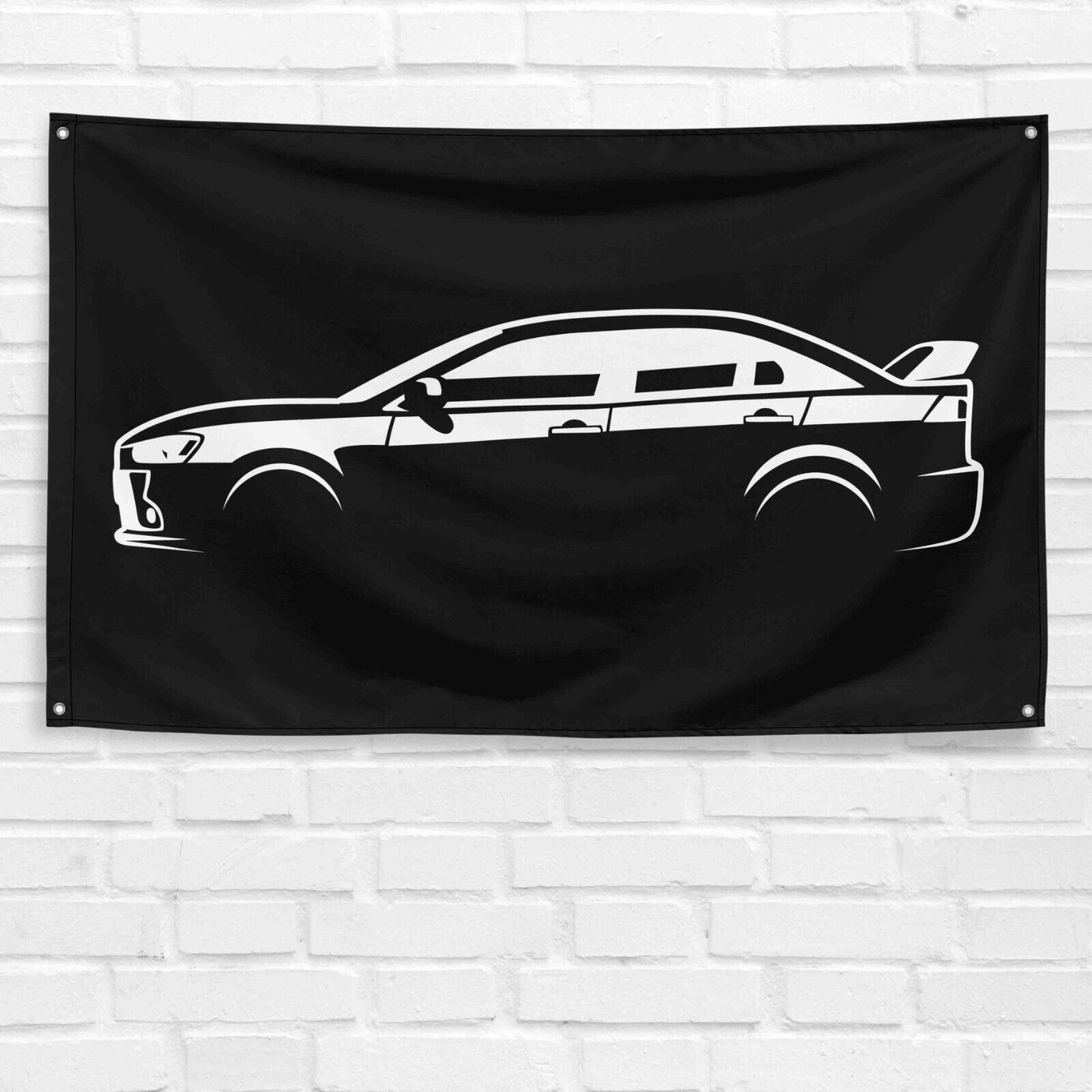 For Lancer EVO X 2008 Car Enthusiast 3x5 ft Flag Grandpa Dad Son Birthday Gift Man Cave Garage Wall Decor Banner