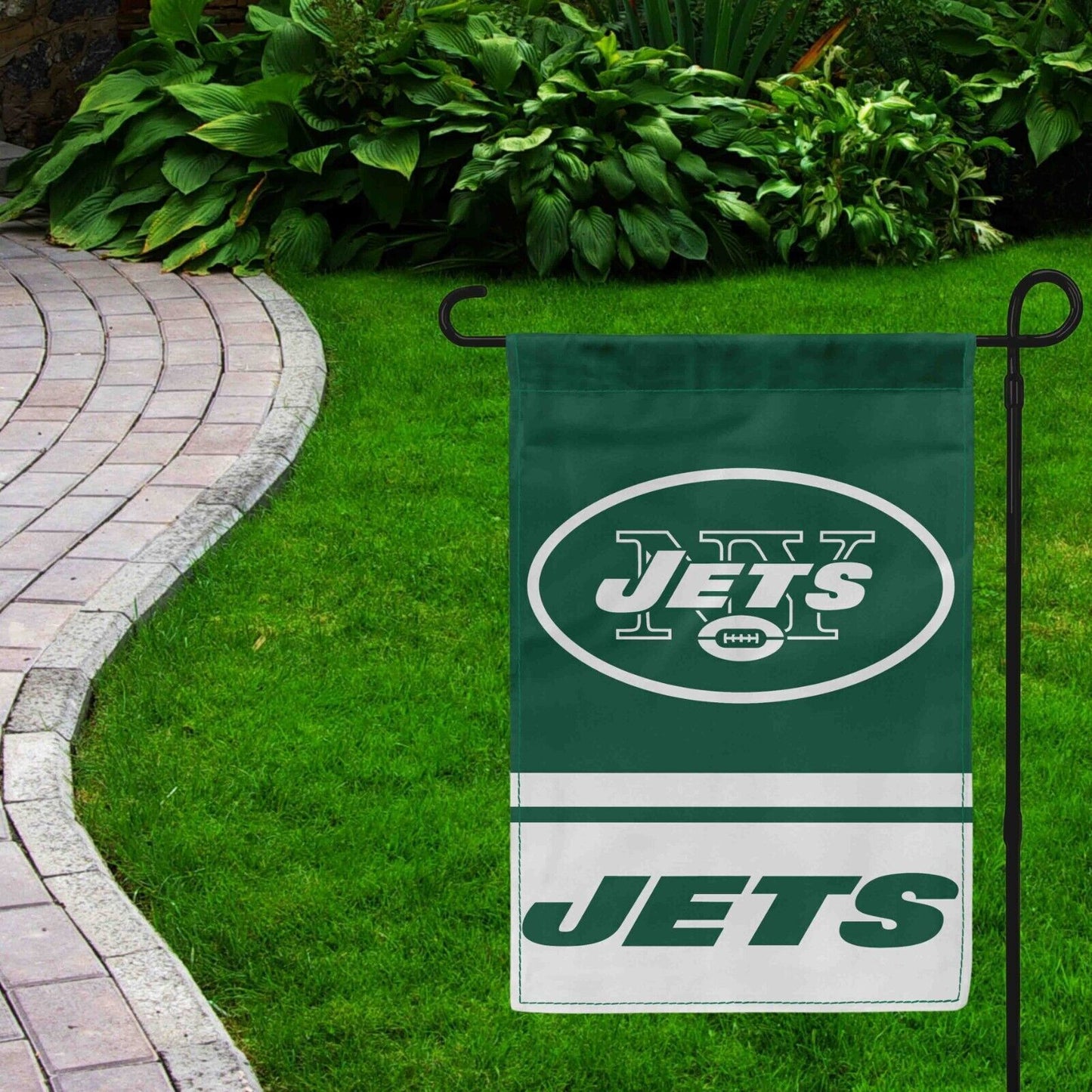 For New York Jets Football Fans 12x18 Garden Flag Double Sided Yard Banner