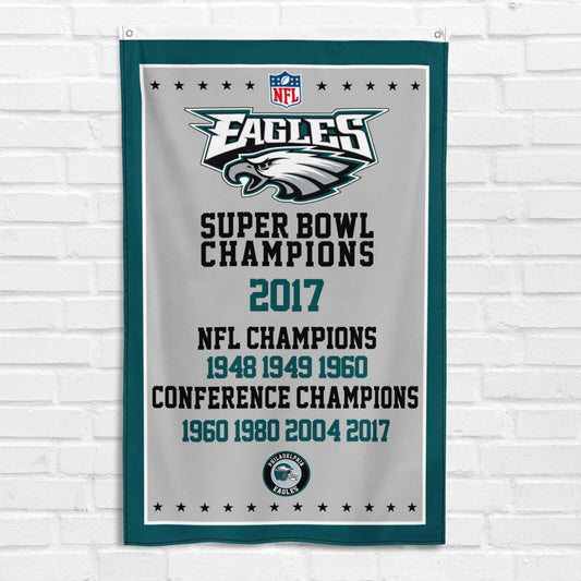 For Philadelphia Eagles Fans 3x5ft Banner NFL Super Bowl Football Champions Flag